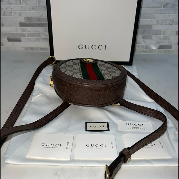 Gucci Ophidia GG Mini Supreme Backpack Bag Beige 598661 - Picture 3 of 8
